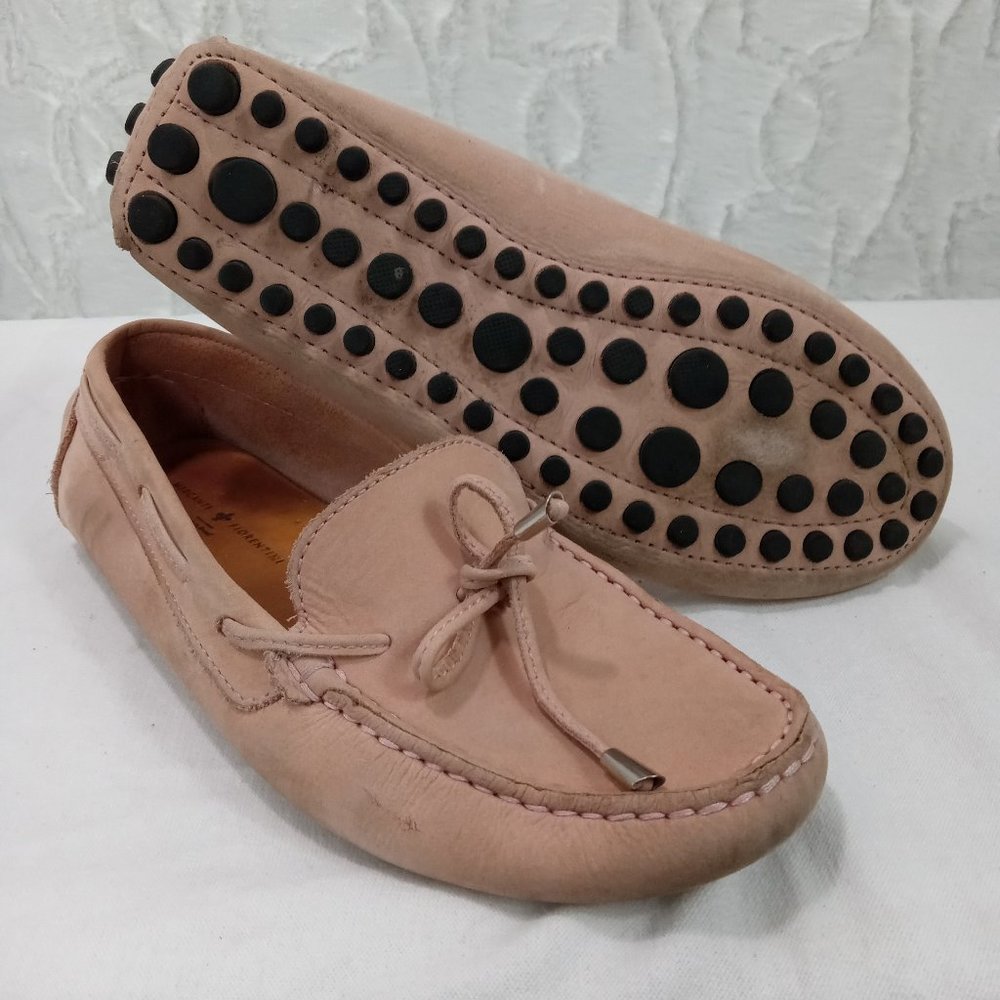 Mercanti Fiorentini Women’s MF-3200 Peach Suede Slip On Shoes Size 8B